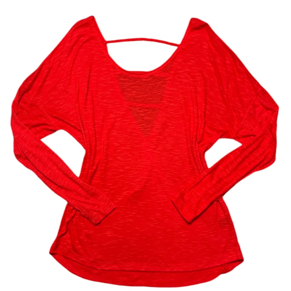 Women's Shirt W Cut Out Long sleeve Size L